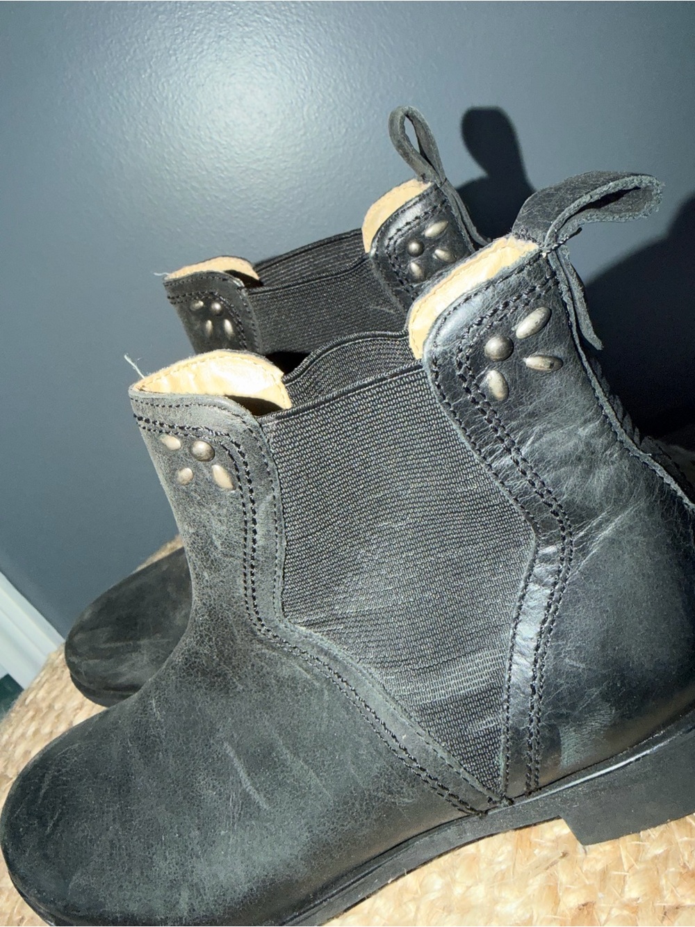 Olukai Kualona Black Leather Ankle Boots - Picture 2 of 8